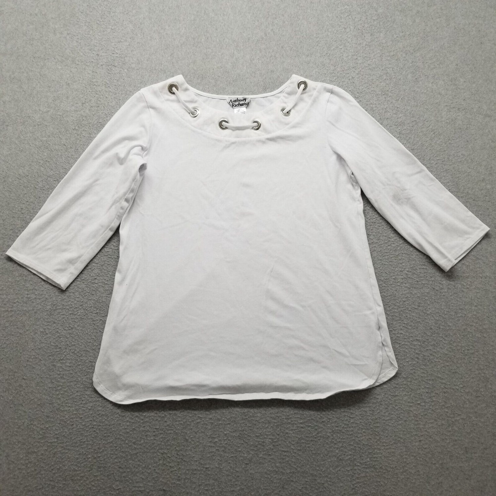 Anthony Richards Shirt Womens Large White Long Sleeve‎